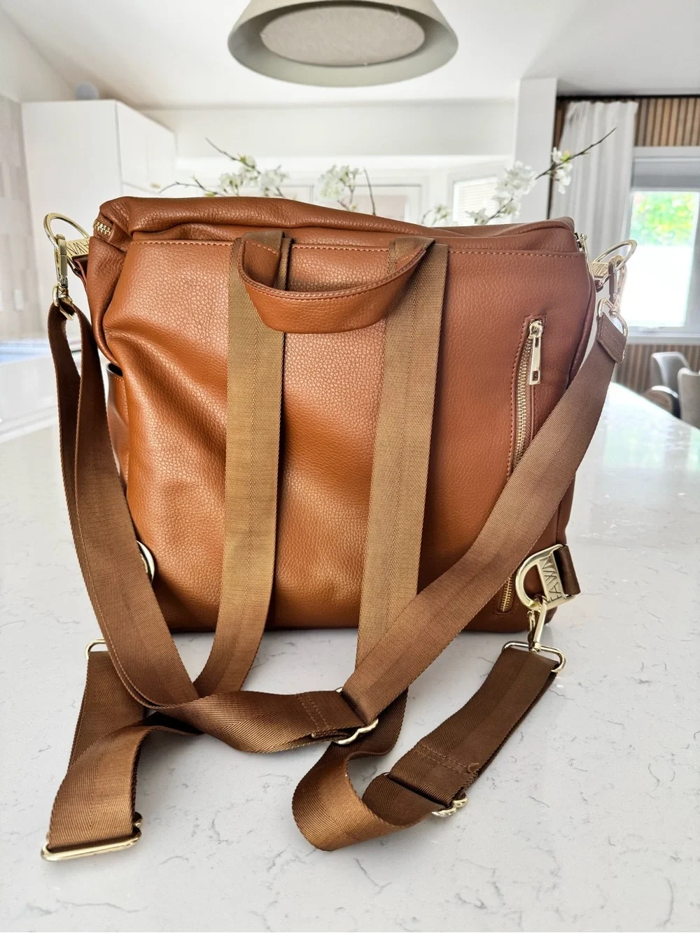 Fawn Design Brown diaper bag Backpack Tote